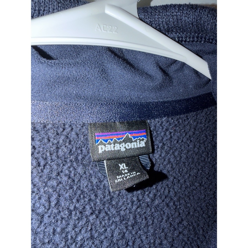 Patagonia Better Sweater Youth XL 14 Navy Blue 1/4 Zip Pullover - Picture 3 of 5